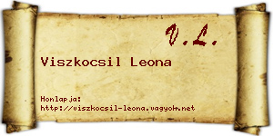 Viszkocsil Leona névjegykártya